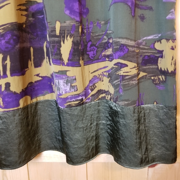 Simply Vera Vera Wang Abstract Print Cap Sleeve Shift Dress - Picture 2 of 12